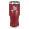 Maroon 20 oz Pilsner with Clear Lid