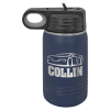 Navy Blue Water Bottle 12 oz.