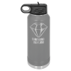 Dark Gray Water Bottle 32 oz.