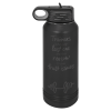 Black/Ghost Black ION Plated Water Bottle 32 oz.
