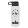White/Ghost Black ION Plated Water Bottle 32 oz.