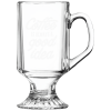 10 oz. Clear Footed Coffee Mug