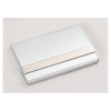 2 1/2" x 3 3/4" Matte Silver Business Card Case