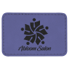3" x 2" Rectangle Purple Leatherette Patch with Adhesive