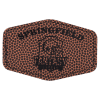 3" x 2" Hex Football Leatherette Patch with Adhesive