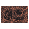 3" x 2" Rectangle Football Leatherette Patch with Kota Pro Adhesive
