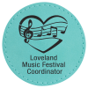 2 1/2" Round Teal Leatherette Patch with Adhesive