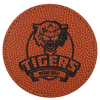 3" Round Basketball Leatherette Patch with Kota Pro Adhesive