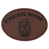 3 1/2" x 2 1/2" Oval Football Leatherette Patch with Kota Pro Adhesive