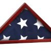 16 1/4" x 8 1/4" Rosewood Finish Flag Display Case
