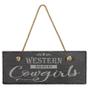10" x 4" Rectangle Slate Decor with Hanger String