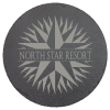 9 3/4" Round Slate Decor with Foam Pads