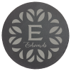 11 3/4" Round Slate Decor with Foam Pads