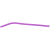 10" Purple Small Silicone Straw