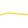 10" Yellow Small Silicone Straw