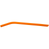 10" Orange Large Silicone Straw