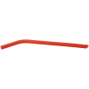 10" Red Large Silicone Straw