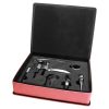 Pink Leatherette 5 Piece Wine Tool Gift Set