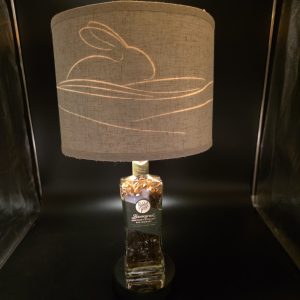 Lamp - Stillness Coll - Grn Base - Linen Shd